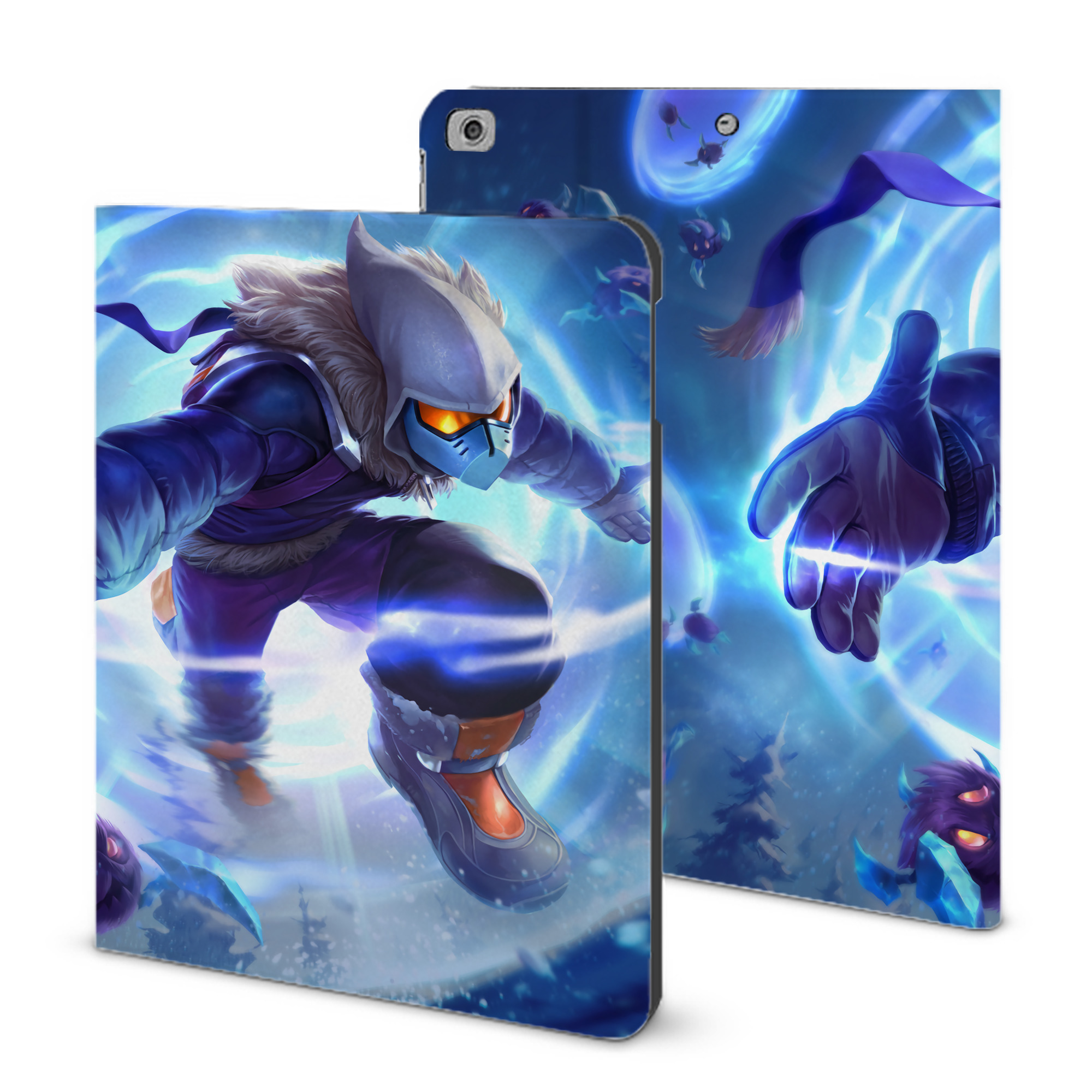 （画像用） リーグ・オブ・レジェンド League of Legends LOL IPad ケース ブック型 PUレザー TPU 耐衝撃 軽量 薄型 ペン収納なし 全面保護 IPad 各モデル対応